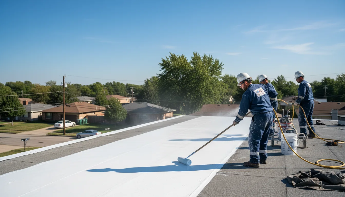 Commercial roof coating in Davin, WV near me